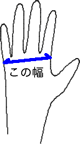 グローブの幅